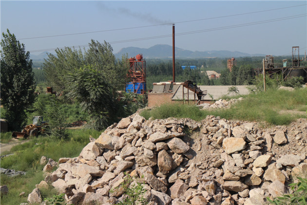 硅線石車(chē)間一角展示